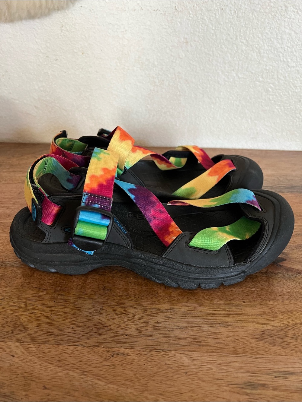 Keen Zerraport II Multi Tye-Dye/Black Sport Sandal Men's size10.5